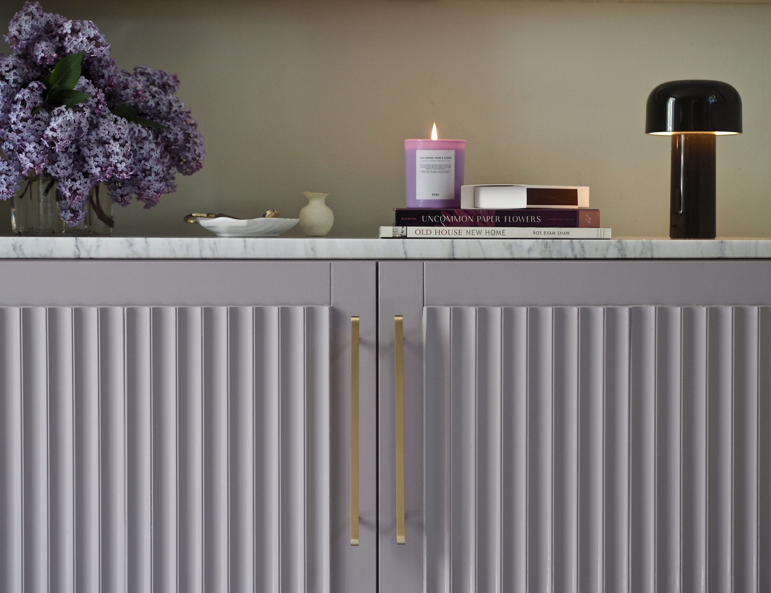 BESTA IKEA Hack How To DIY This Lilac Marble Sideboard Storage